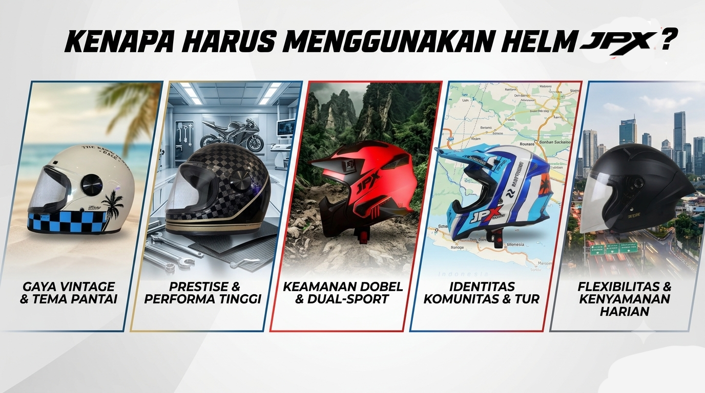 Kenapa Harus Menggunakan Helm Lokal dari JPX Helmet?